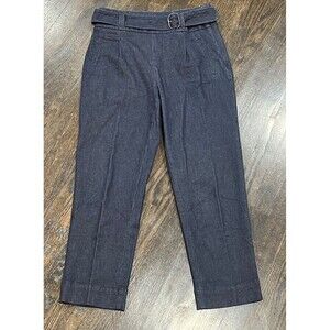 Cartonnier Jeans Women’s 6‎ Denim Belted Trouser Anthropologie Dark Wash